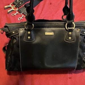 Storksak vegan leather diaper bag